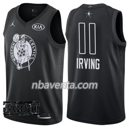Camiseta Niños Boston Celtics Kyrie Irving 11 2018 All Star Jordan Brand Negro Swingman